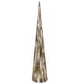 30"H CONE TREE WITH GOLD LEAF