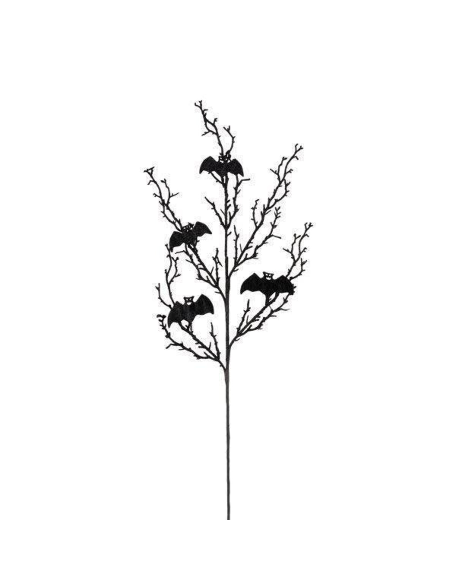 30"L GLITTER BAT/TWIG SPRAY