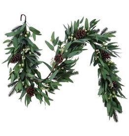 6"L EUCALYPTUS/BERRY/PINE GARLAND