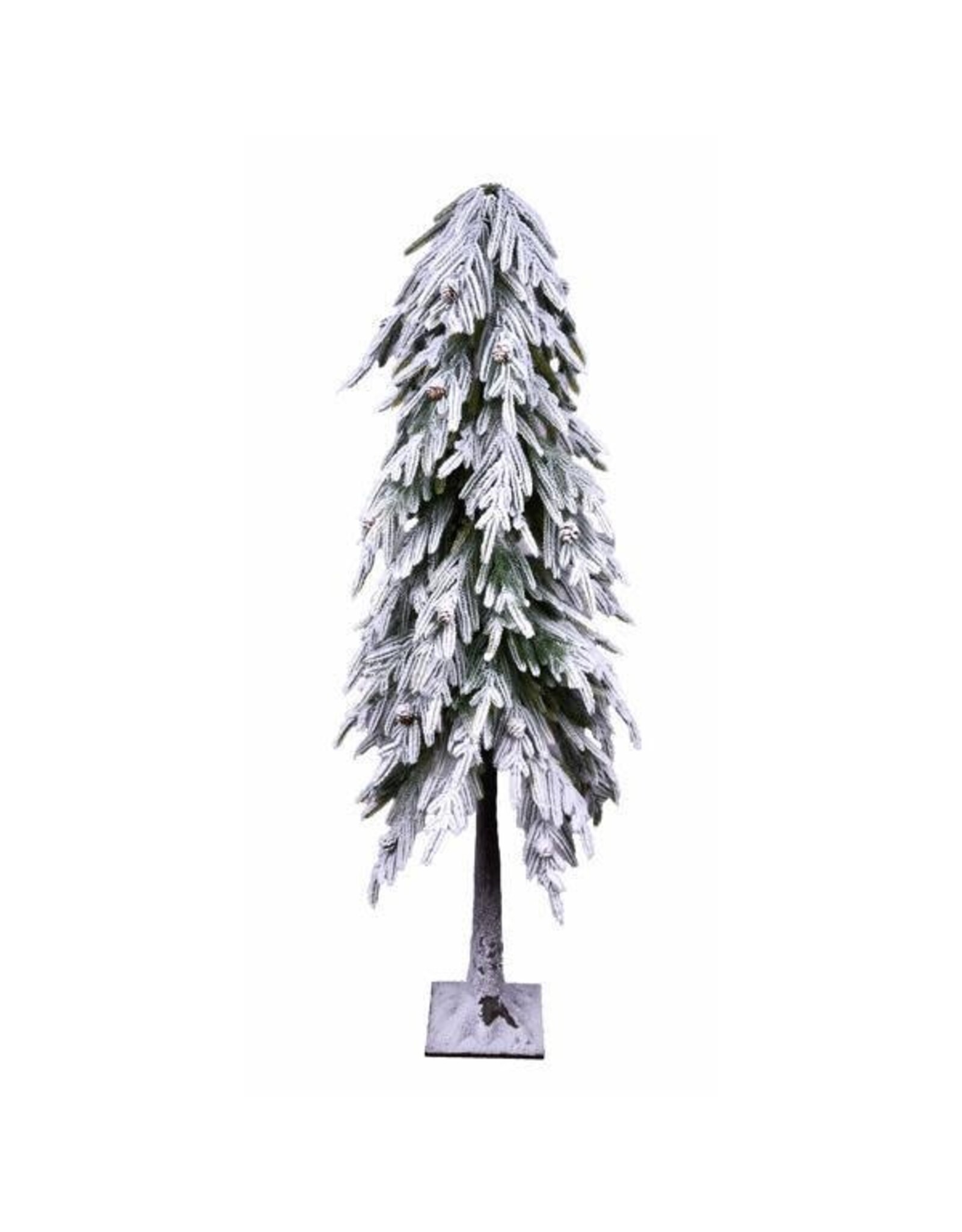 47"H FLOCKED NORFOLK PINE/PINECON