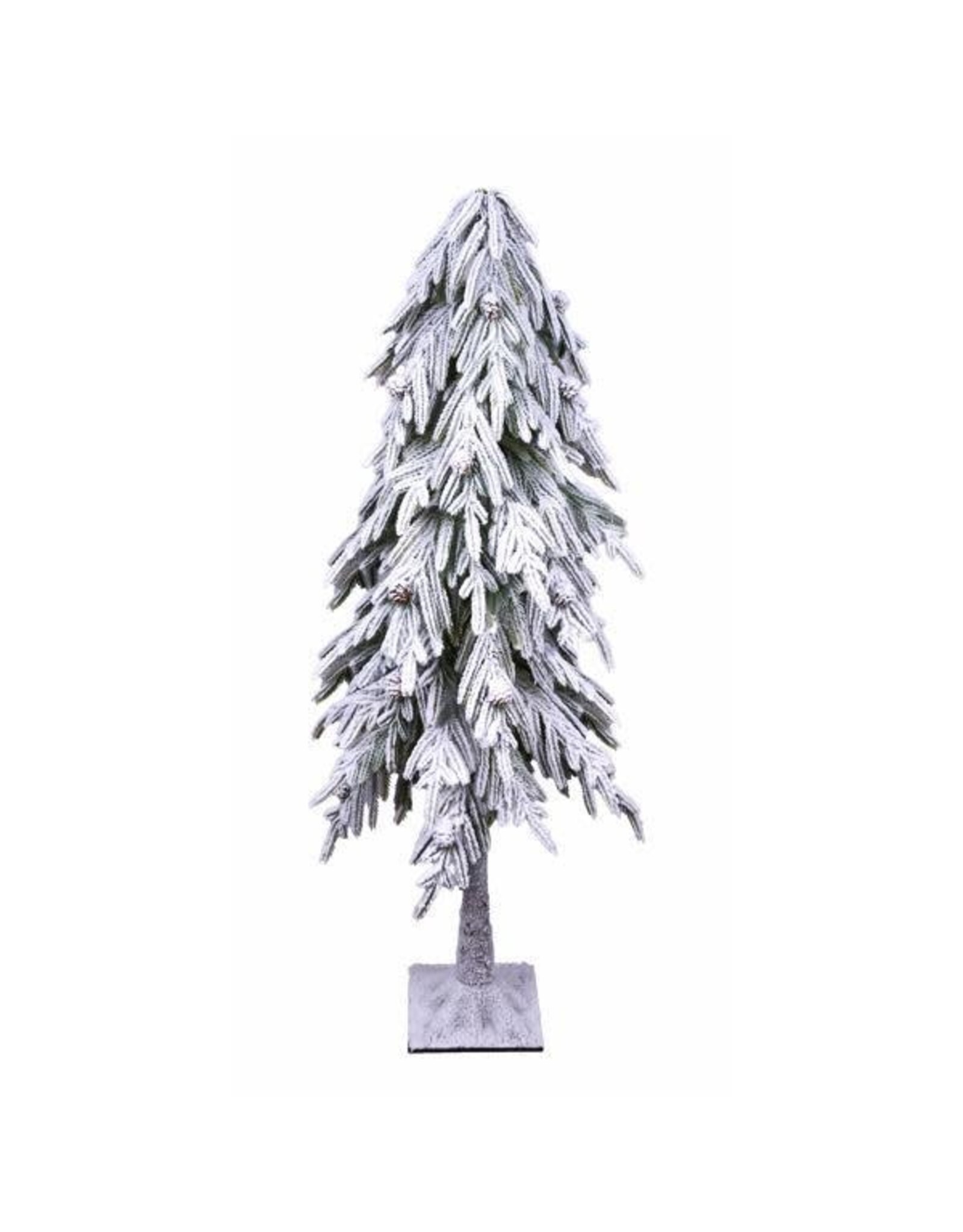 41"H FLOCKED NORFOLK PINE/PINECON