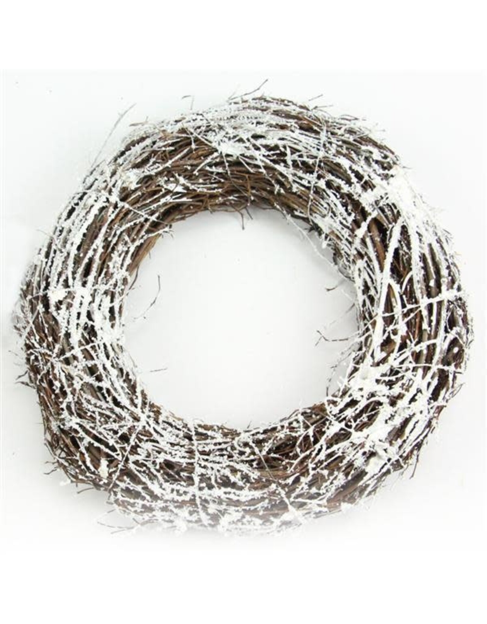 9.75"DIA SNOWY WILLOW WREATH