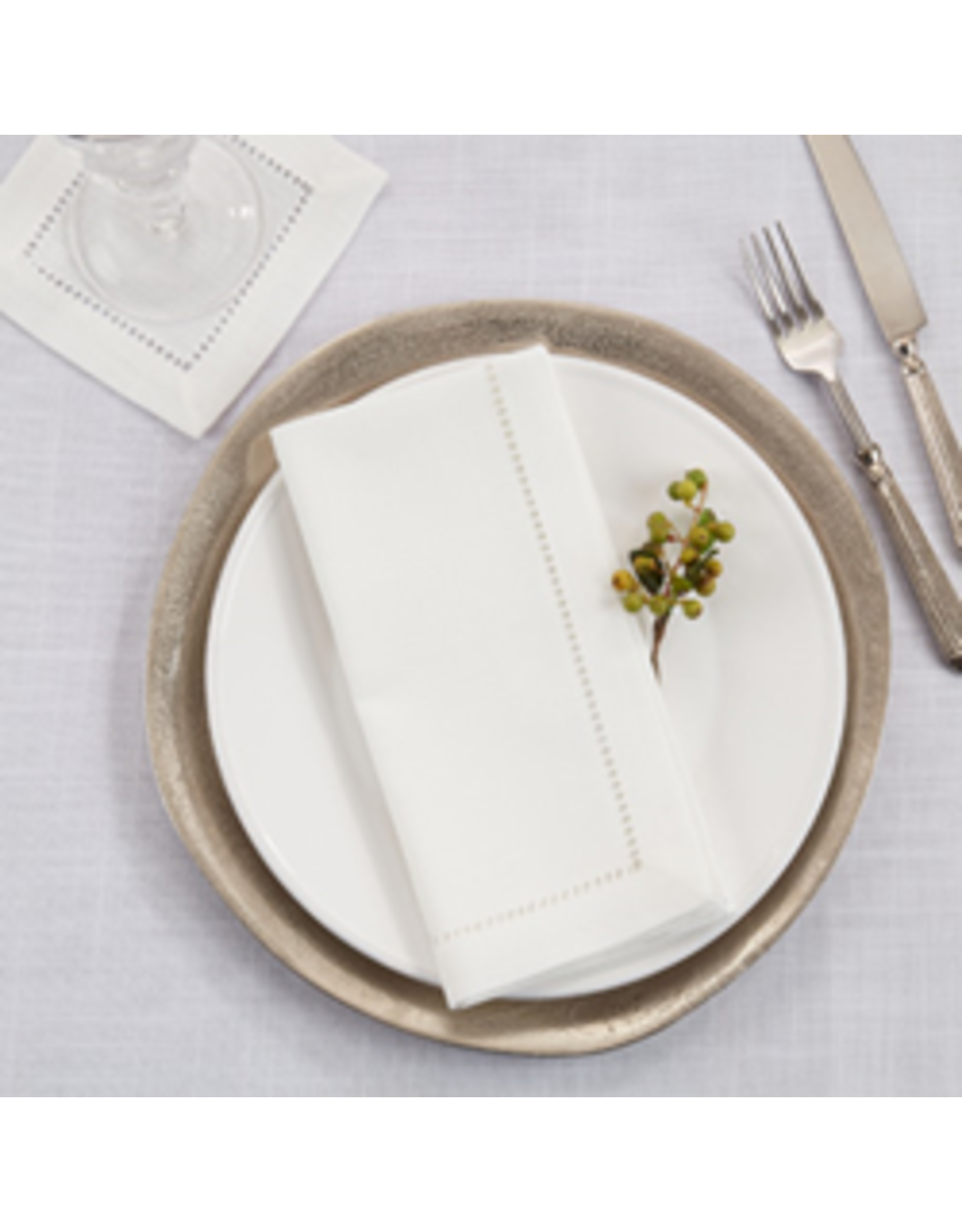 Hemstitched Border Dinner Napkin