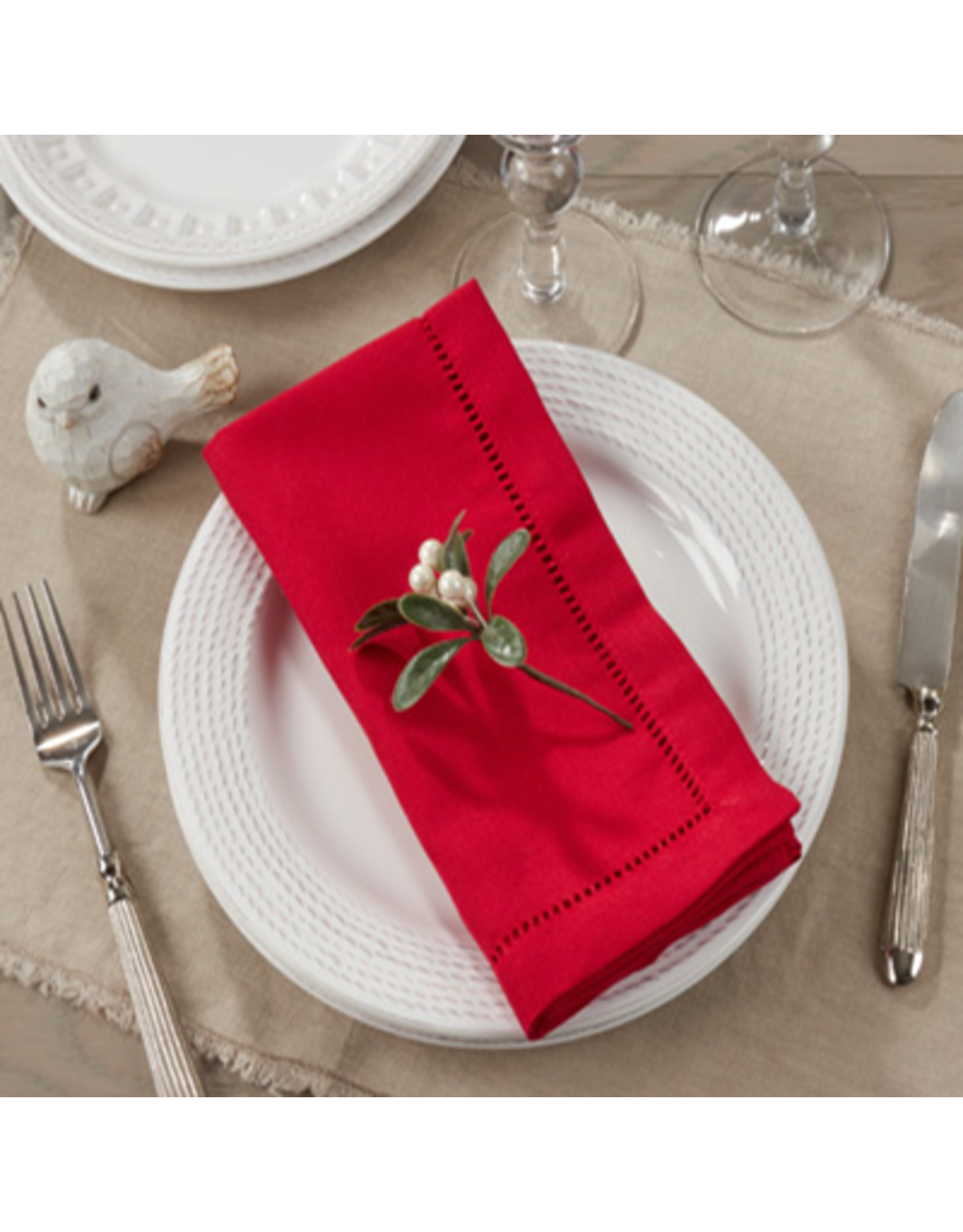 Hemstitched Border Dinner Napkin