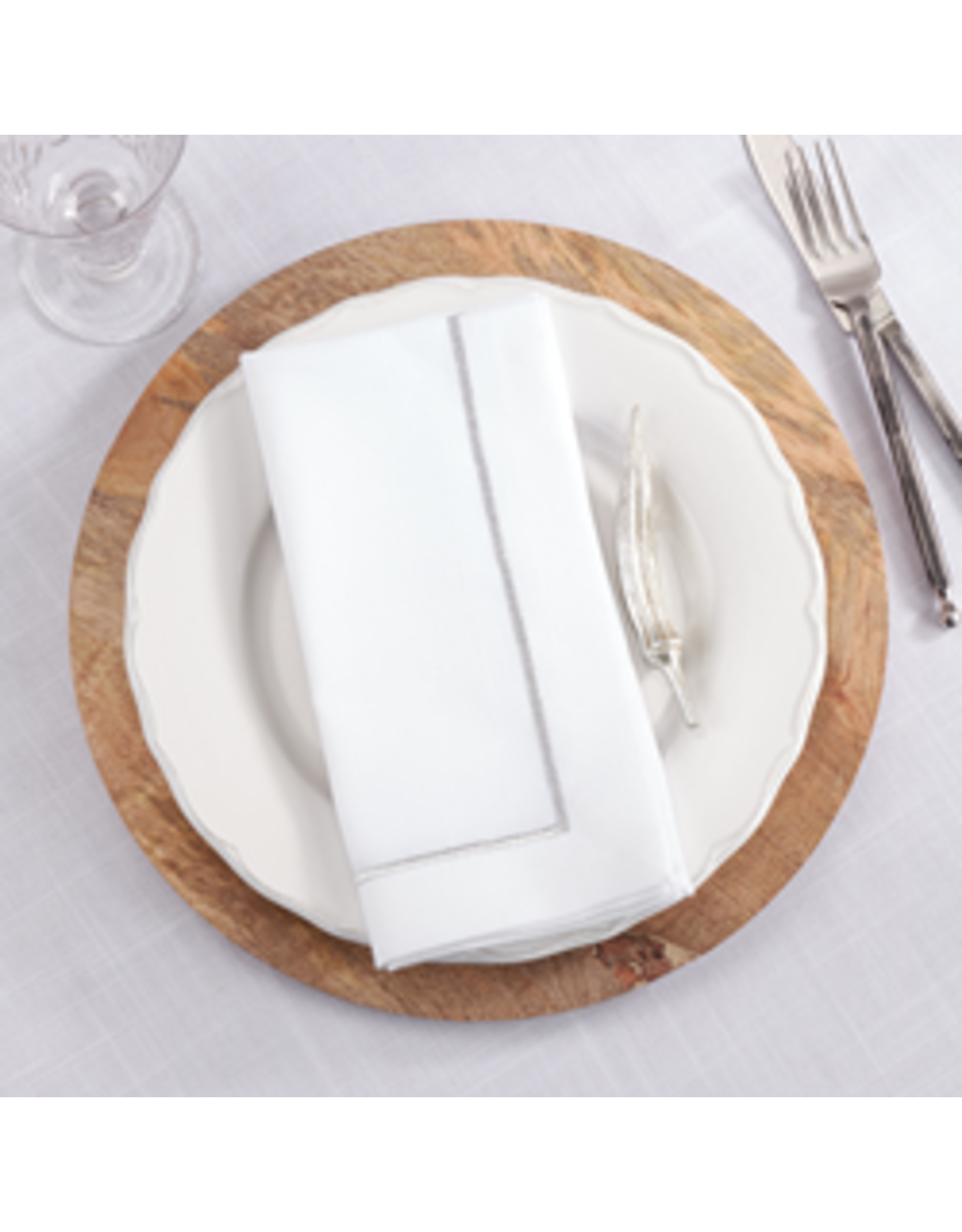 Embroidered Line Design Napkin