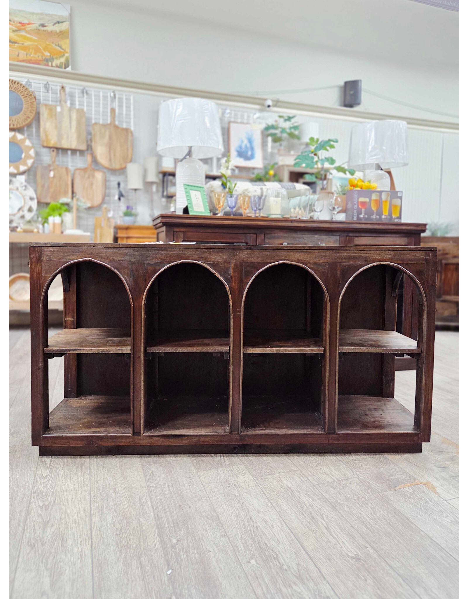 CAB636 Florence Open Display w/Adj Shelf 62.6x17.3x33.1"H