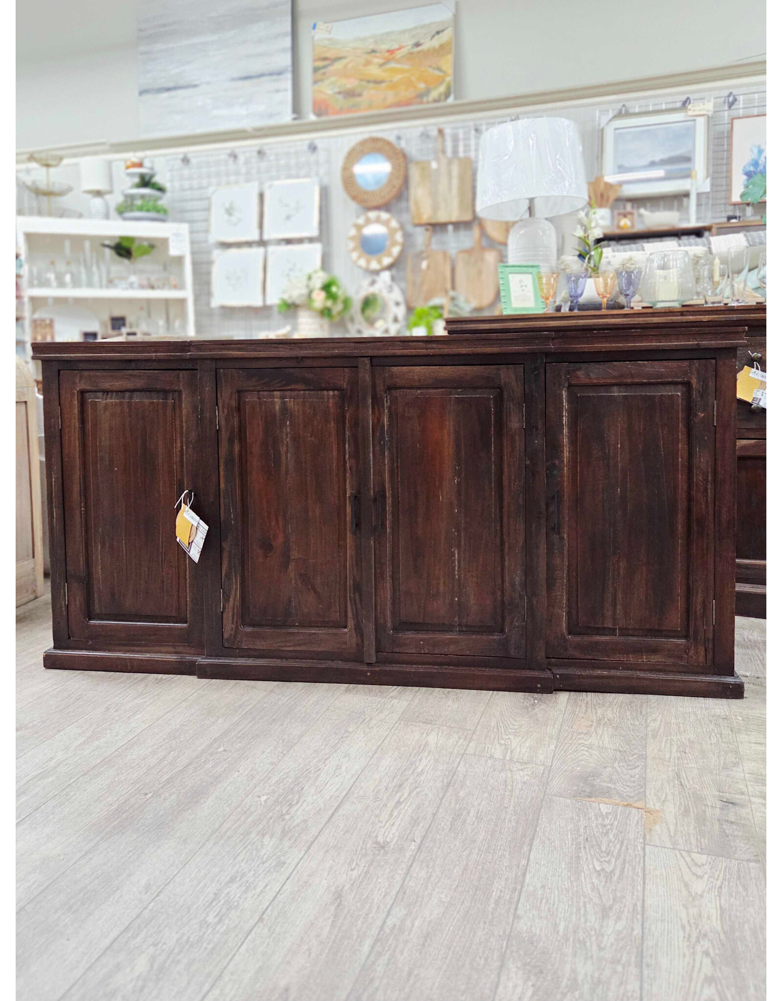 CAB621 Market Sideboard 4Panel Doors 73.2x18.8x36.2"H