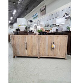 CAB601 Trenton Crdenza 4flat panel drs 79.8x16.1x36.2"H