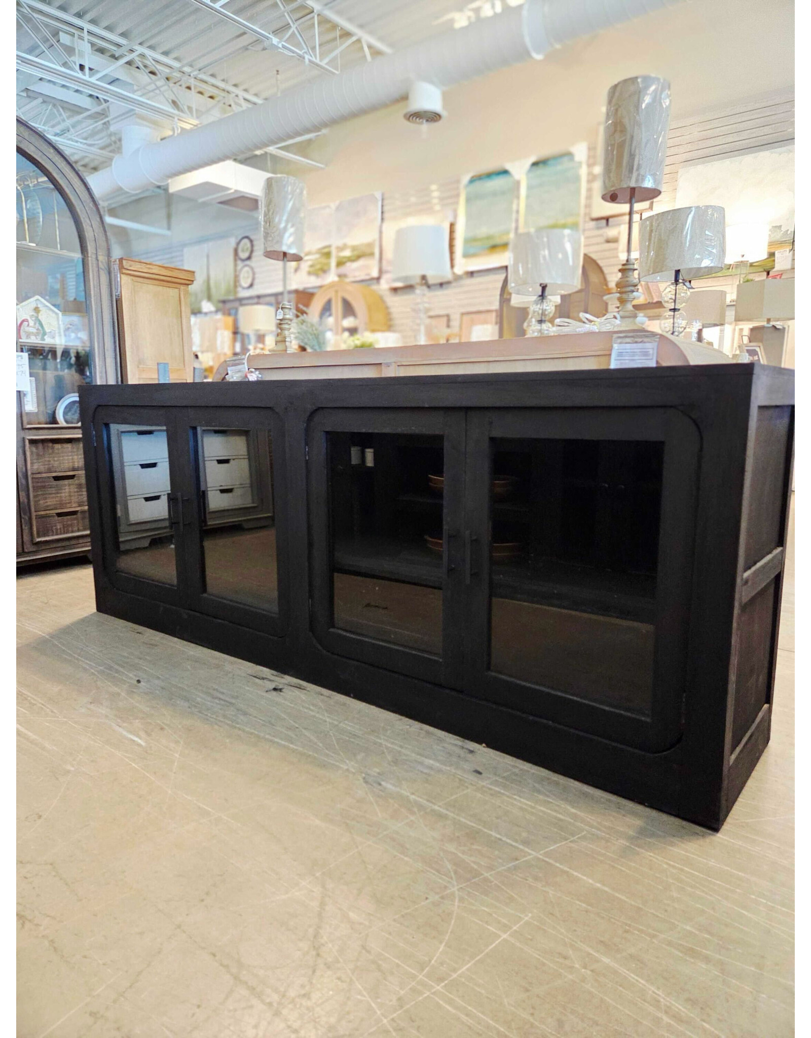 CAB631 Fairbanks Credenza 4GD w/Adj Shelf 83.8x16.8x31.8"H
