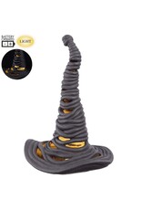 17" Battery Operated Witch's Hat With Light Black AFZ512-BK
