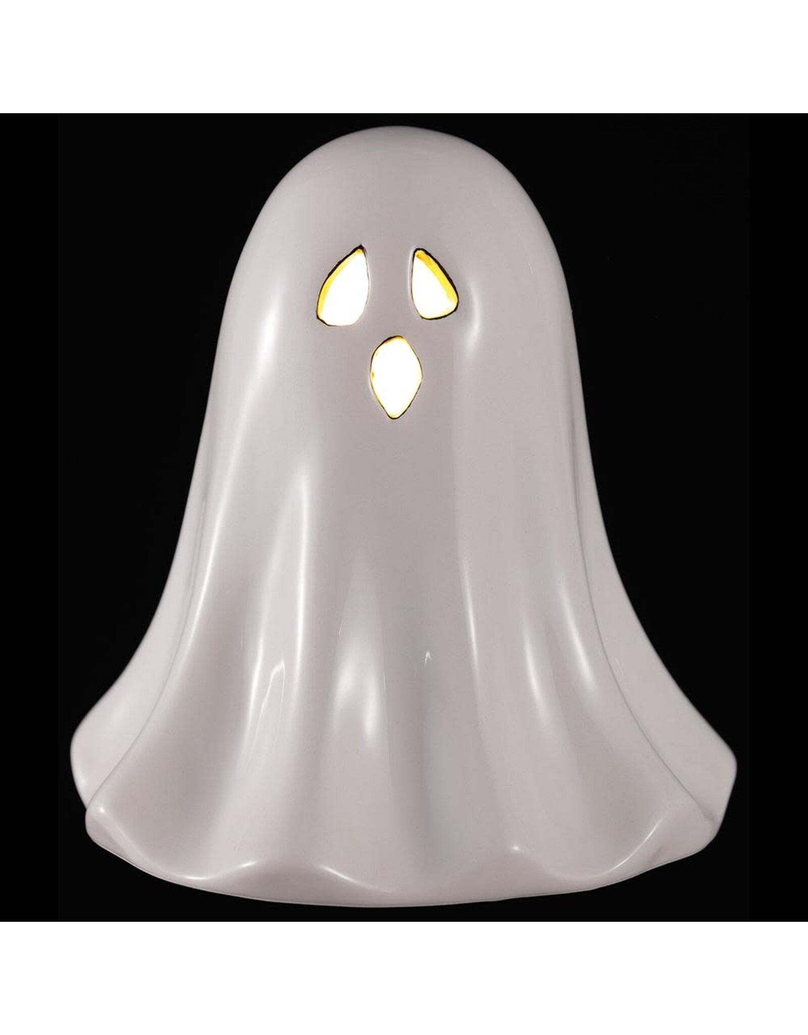 4.5" Battery Operated Ghost With Light White AFZ515-WH