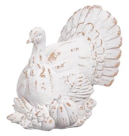 14" Turkey  White Antique AFZ652-WH/AT