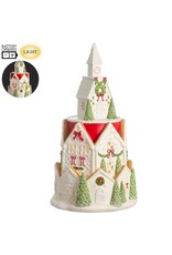 20" Battery Operated Christmas House With Light XAT641-RE/GR