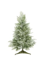 24" Glittered Mini Berry Tree  Green White XBT642-GR/WH