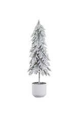 23" Snowed Pine Tree in Plastic Pot YTM263-WH/GR