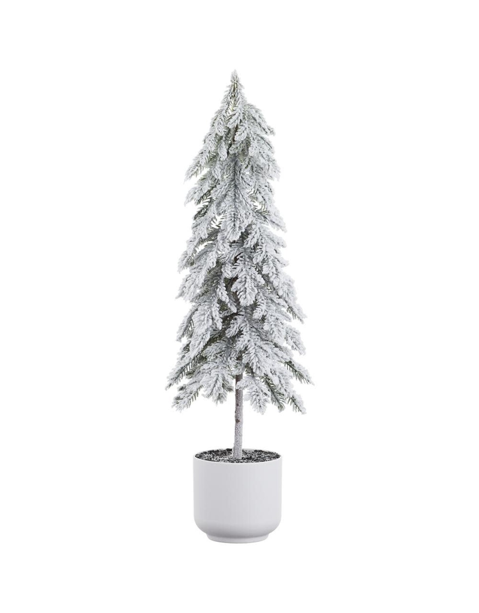 23" Snowed Pine Tree in Plastic Pot YTM263-WH/GR