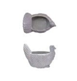 10"L x 6-3/4"H Stoneware Turkey Shaped Bowl, Cream