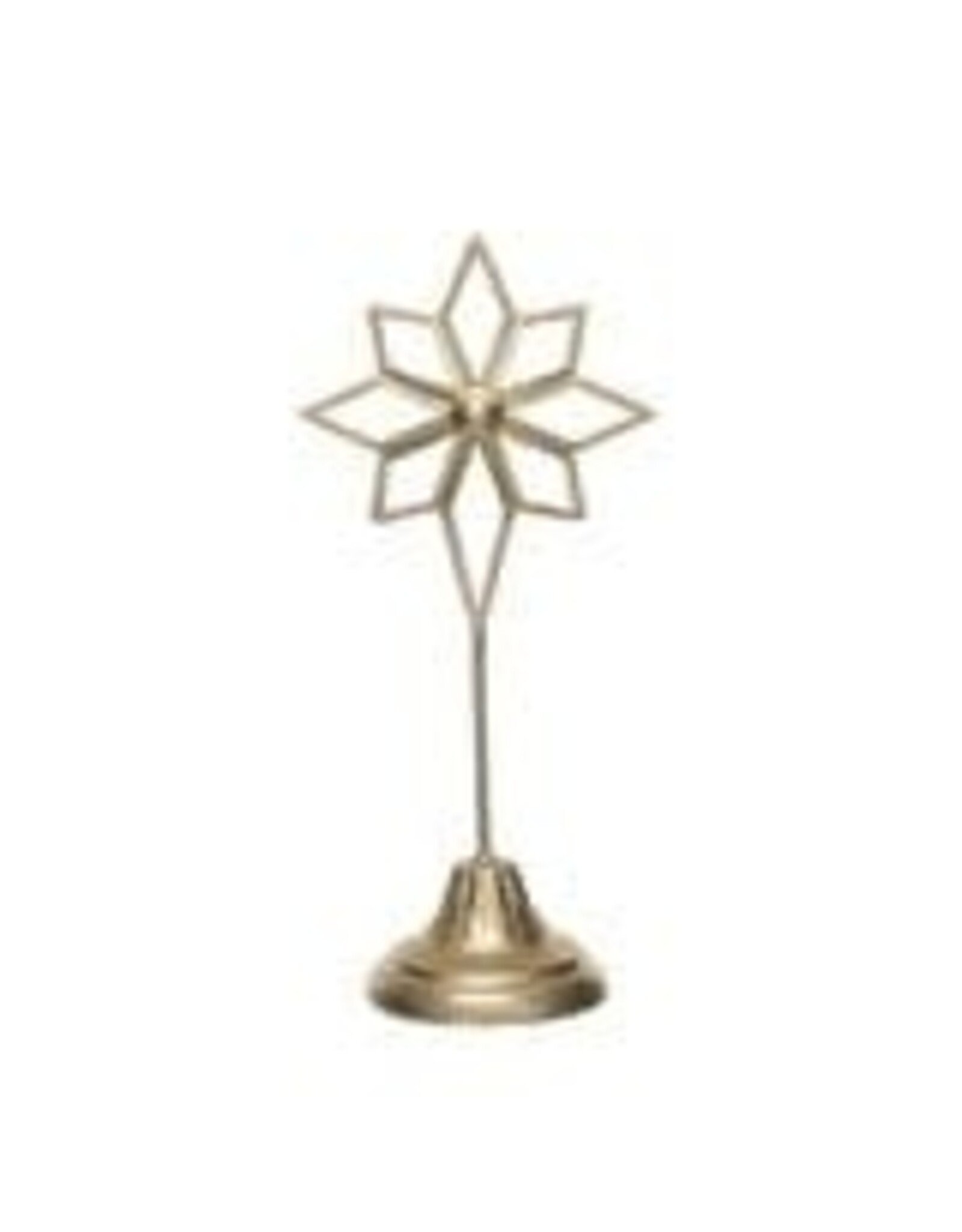 4-3/4"L x 3-1/4"W x 10-1/4"H Metal Star On Stand