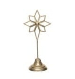 4-3/4"L x 3-1/4"W x 10-1/4"H Metal Star On Stand