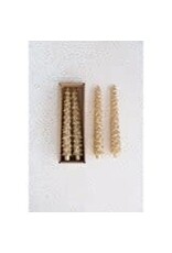 S/2 10"H Unscented Tree Shaped Taper Candles In Box, Gold