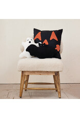 11-3/4"Lx3"W x 11-3/4"H Fabric Ghost Shaped Pillow, White