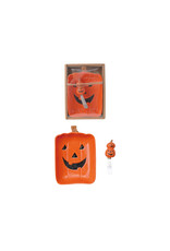 S/2 8"L x 5-3/4"W Stoneware Plate w Canape Knife