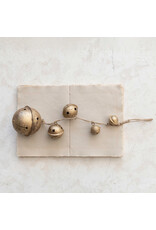 4" Round x 16"H Metal Ball Cluster Hanging, Antique Gold