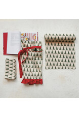 S/4 18"Sq Cotton Printed Napkins w Christmas Tree