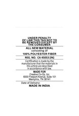 22"Lx13"Wx3"H Faux Sherpa Candy Cane Pillow, Red & White