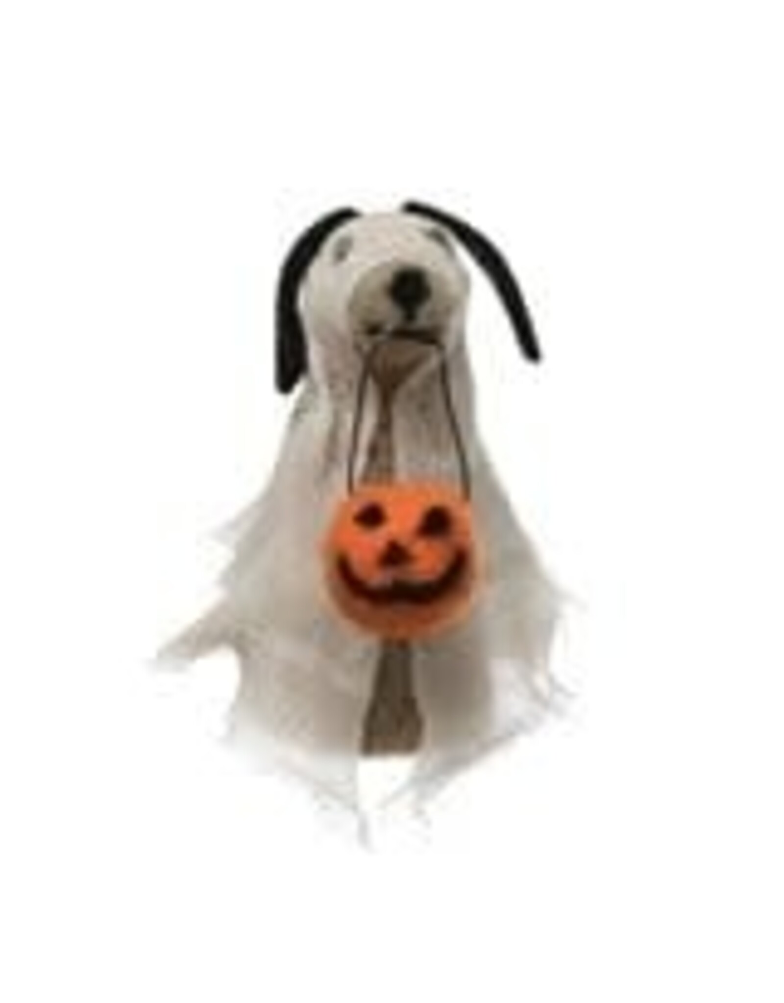 HX1802 Wool Felt Dog in Ghost Costume