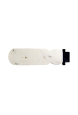 Marble Snowman Shaped Cheese/Cutting Board, White & Black XS5028