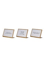 Metal & Glass Frame w/ Easel & Saying, Gold Finish, 3 Styles (Holds 4" x 6" Photo) XS6697A