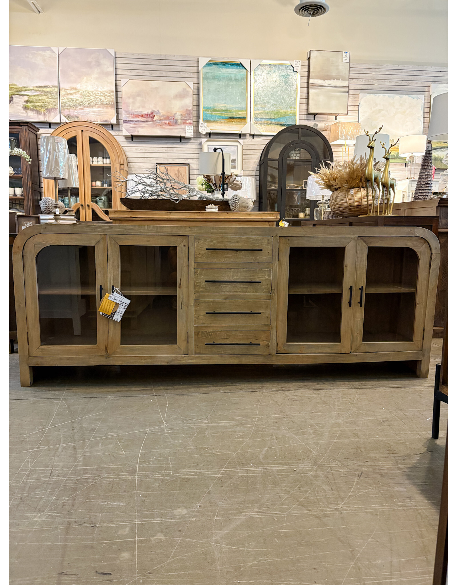 CAB619 Soho Credenza 89x18.1x33.8"H