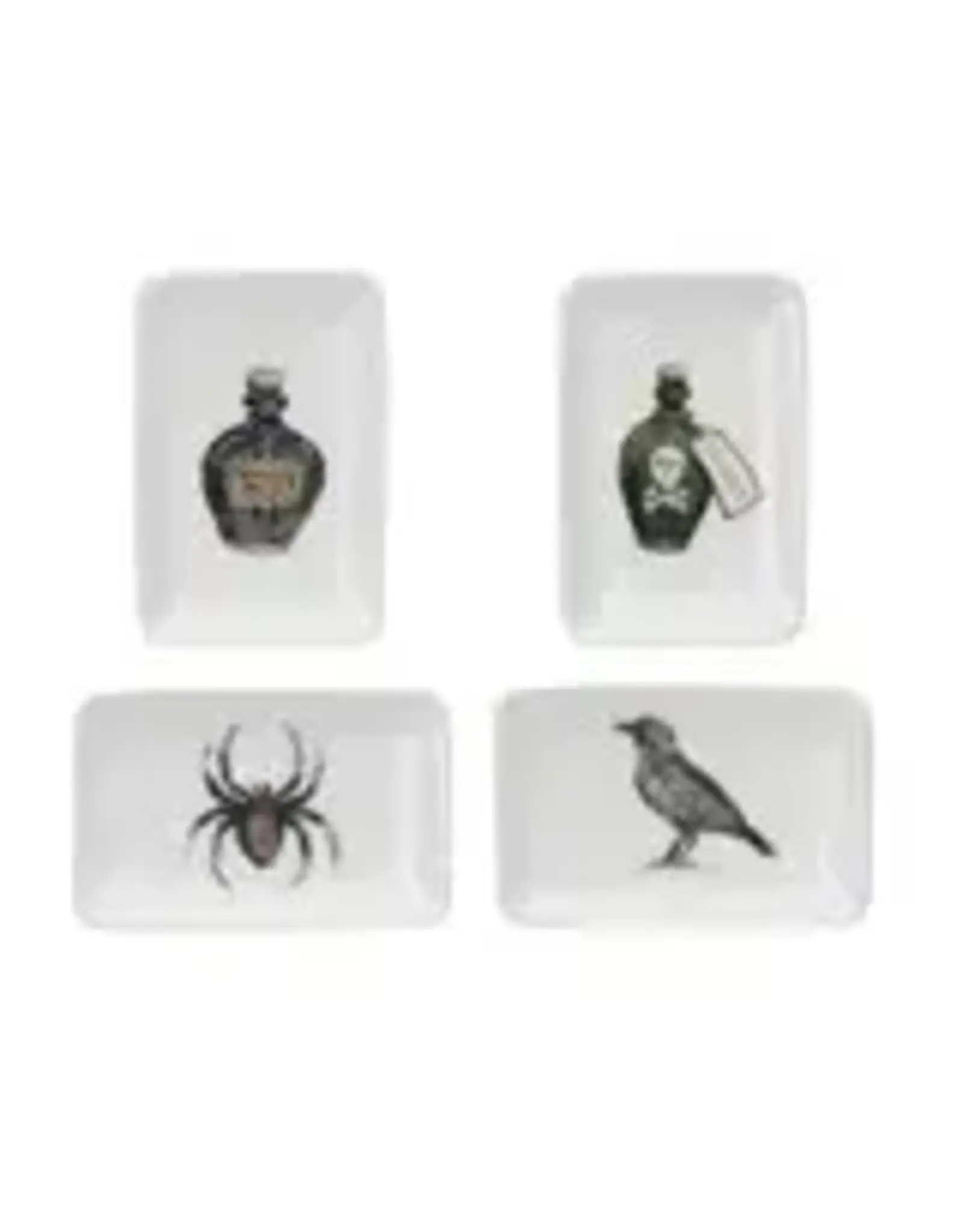 Stoneware Dish w/ Halloween Image, 4 Styles HX1875A