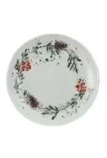 Stoneware Plate w/ Seasonal Botanicals XS5942