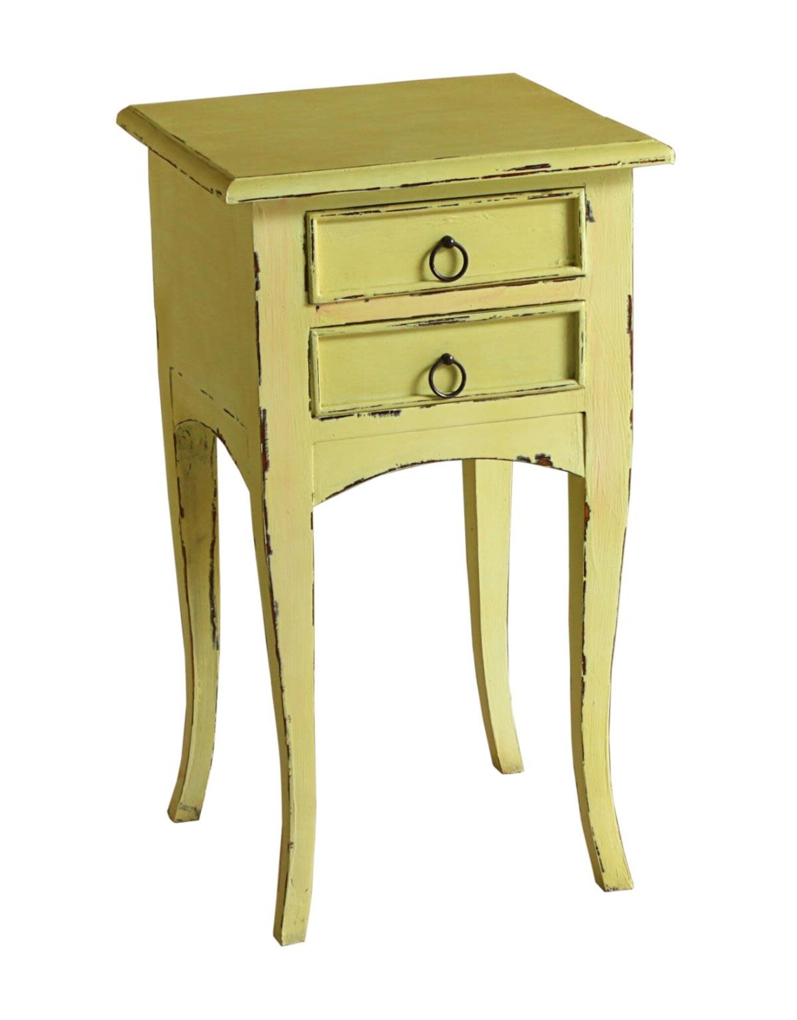 TAB840 2Drw End Table 15.7x15x27.6"H