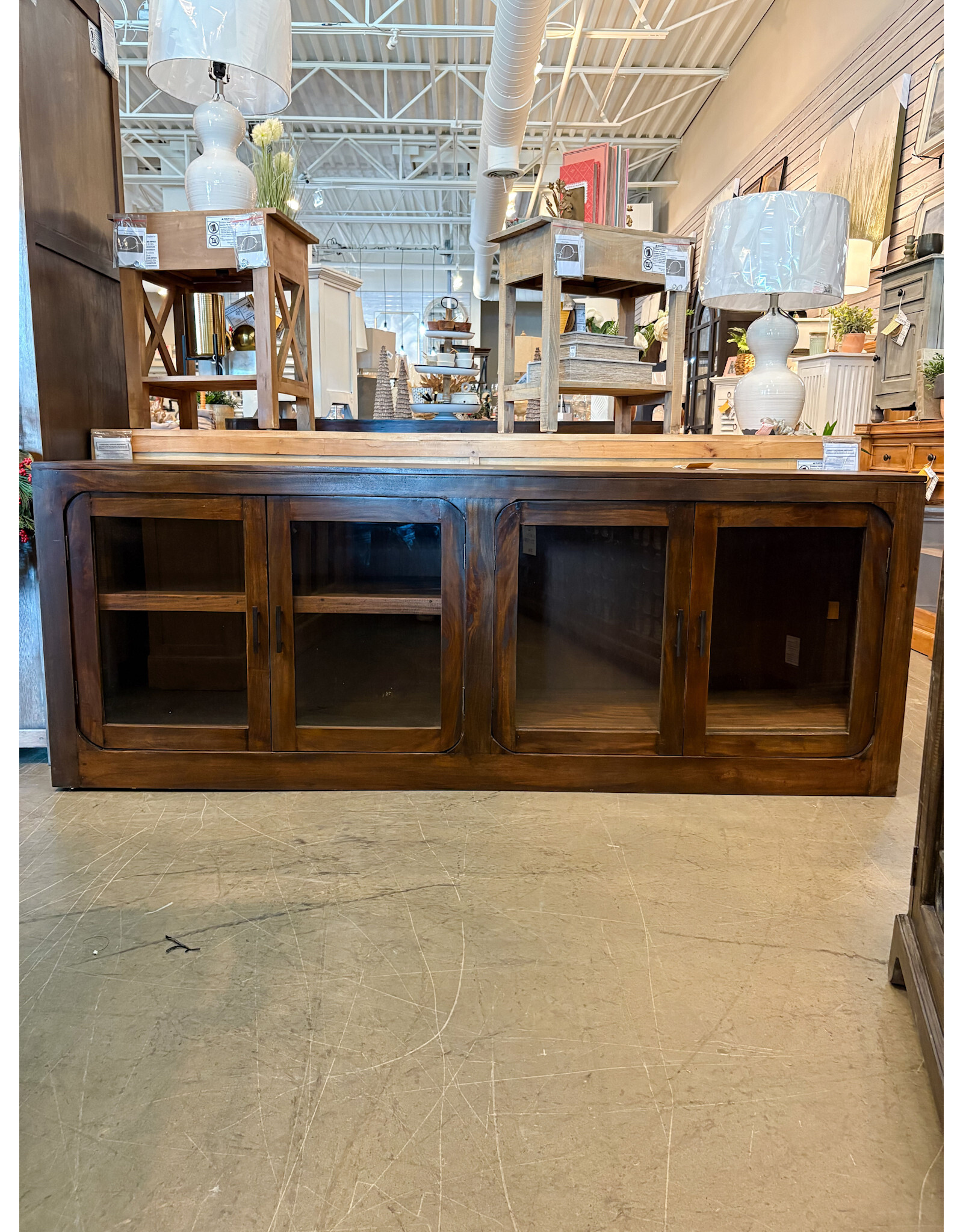 CAB631 Fairbanks Credenza 4GD w/Adj Shelf 83.8x16.8x31.8"H