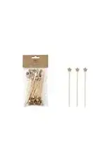 S/50 Bamboo Skewers W / Star  Handle FF0153