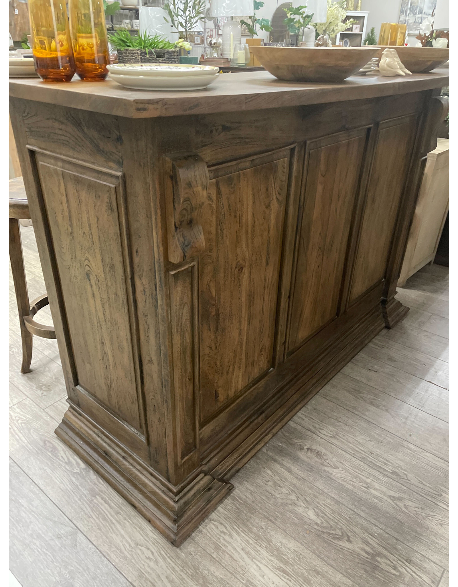 Kendall Bar with 3 Barstools Desert Sand