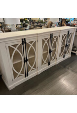 Com 38 6 Dr Glass Front Cabinet 99x18x43