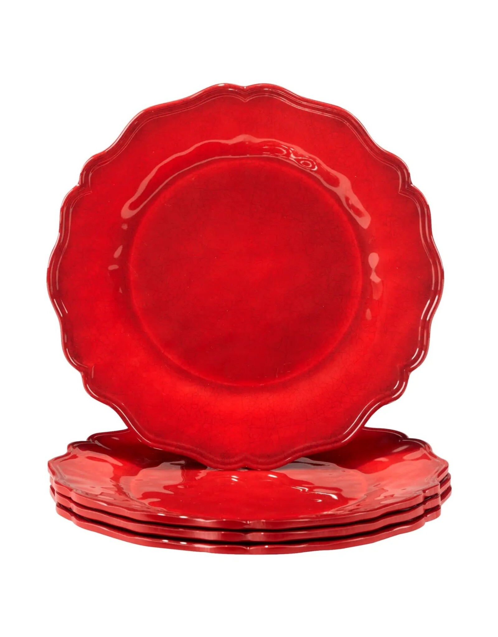 Perlette Red Melamine Salad Plate 9in 31721