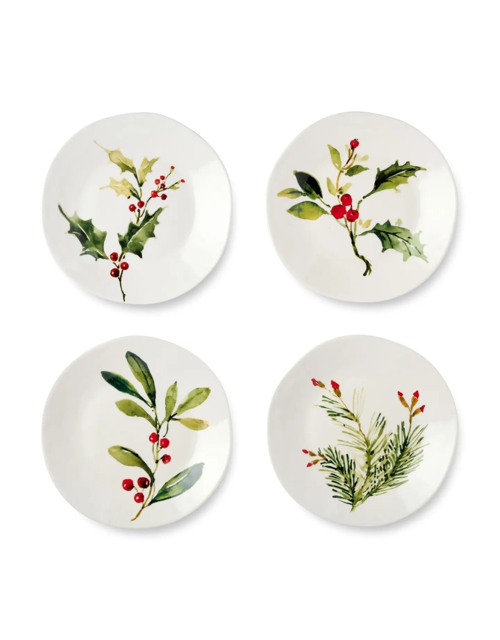 Holly and Vines Dessert Plate 9in  4 styles 21651