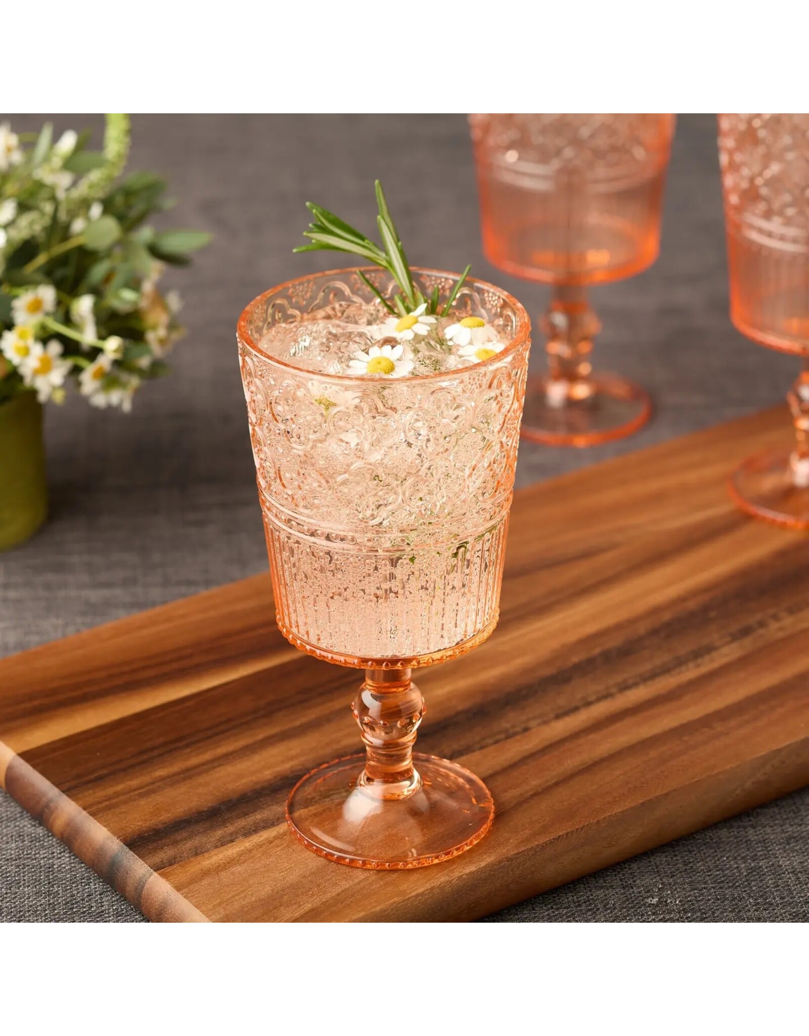 Victoria Blush Acrylic All Purpose Goblet 14 oz. 34956