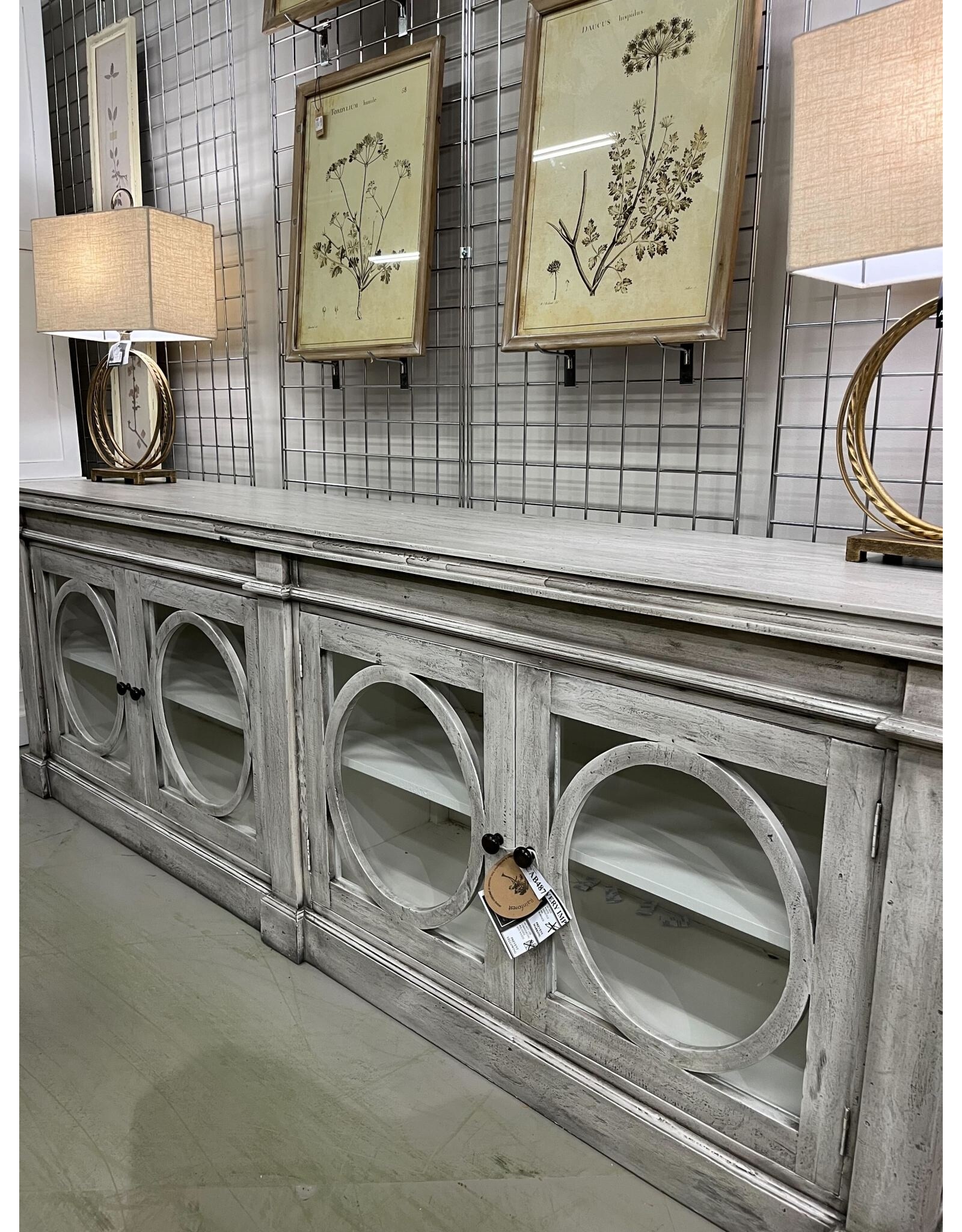 CAB487 Alexander Low Glzd Crdnza 4GD 93.7x18.1x33.1"H