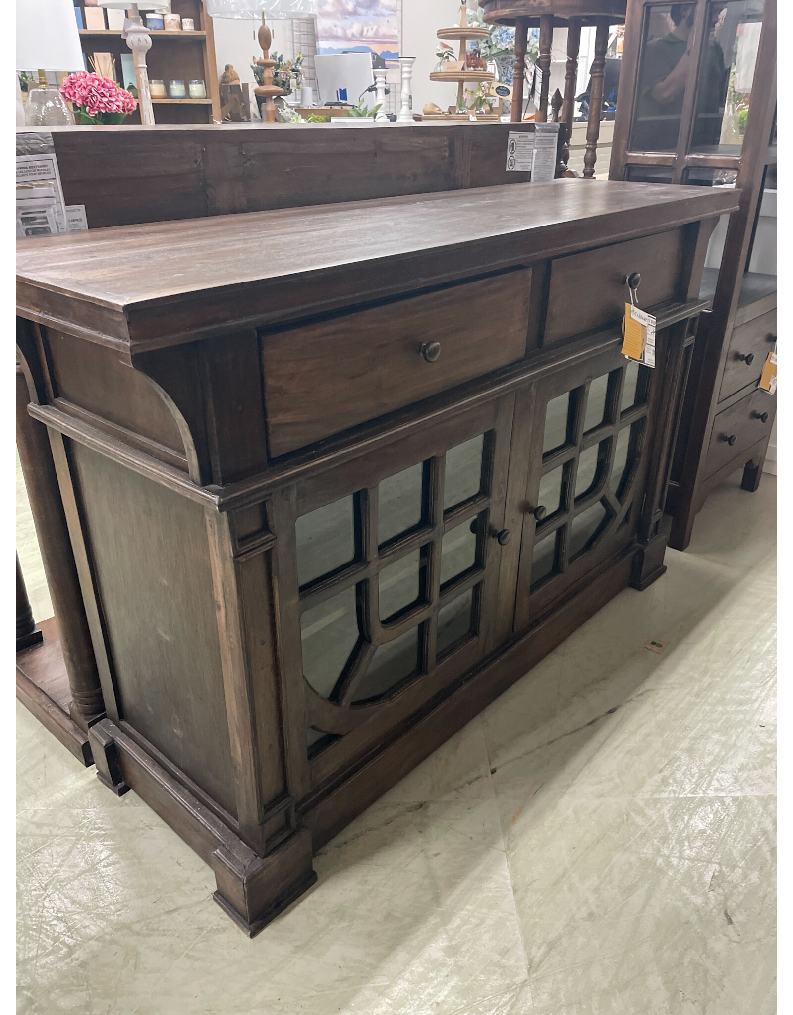 CAB544 Sonoma Credenza 2Panel GD 2drw w/RG 61x18.1x38.2"H