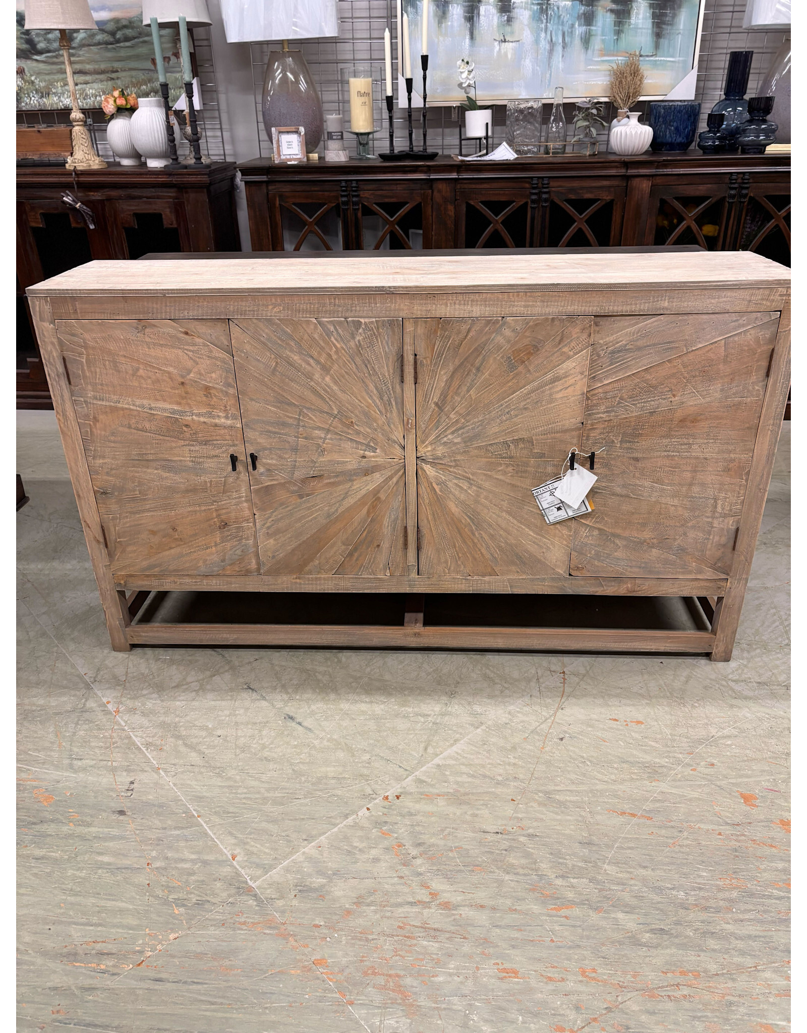 CAB501 Starburst Credenza 65.3x15x38.6"H