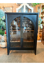 COM 2517 Frisco Glass Dr Console Blk/Caramel Int