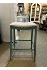 179-B000130-BL Backless Barstool Blue