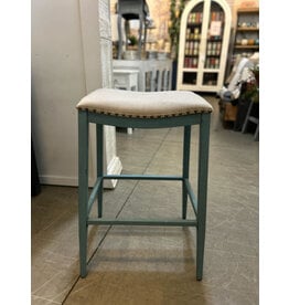 179-B000130-BL Backless Barstool Blue