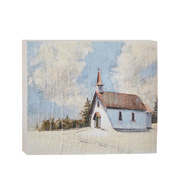 10" Church Block Wall Art 4257347